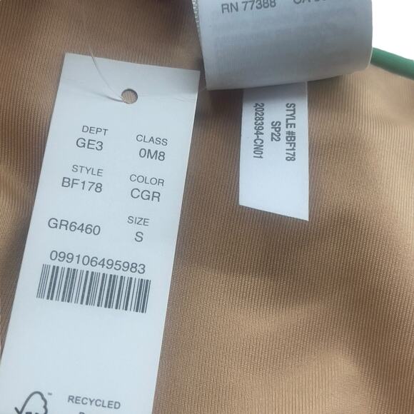 J Crew High Rise Bikini Bottom Green High Cut Leg Size Small BF178 New - Picture 5 of 5